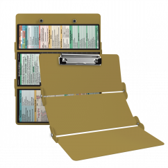 WhiteCoat Clipboard® Trifold - Tactical Brown Medical Edition